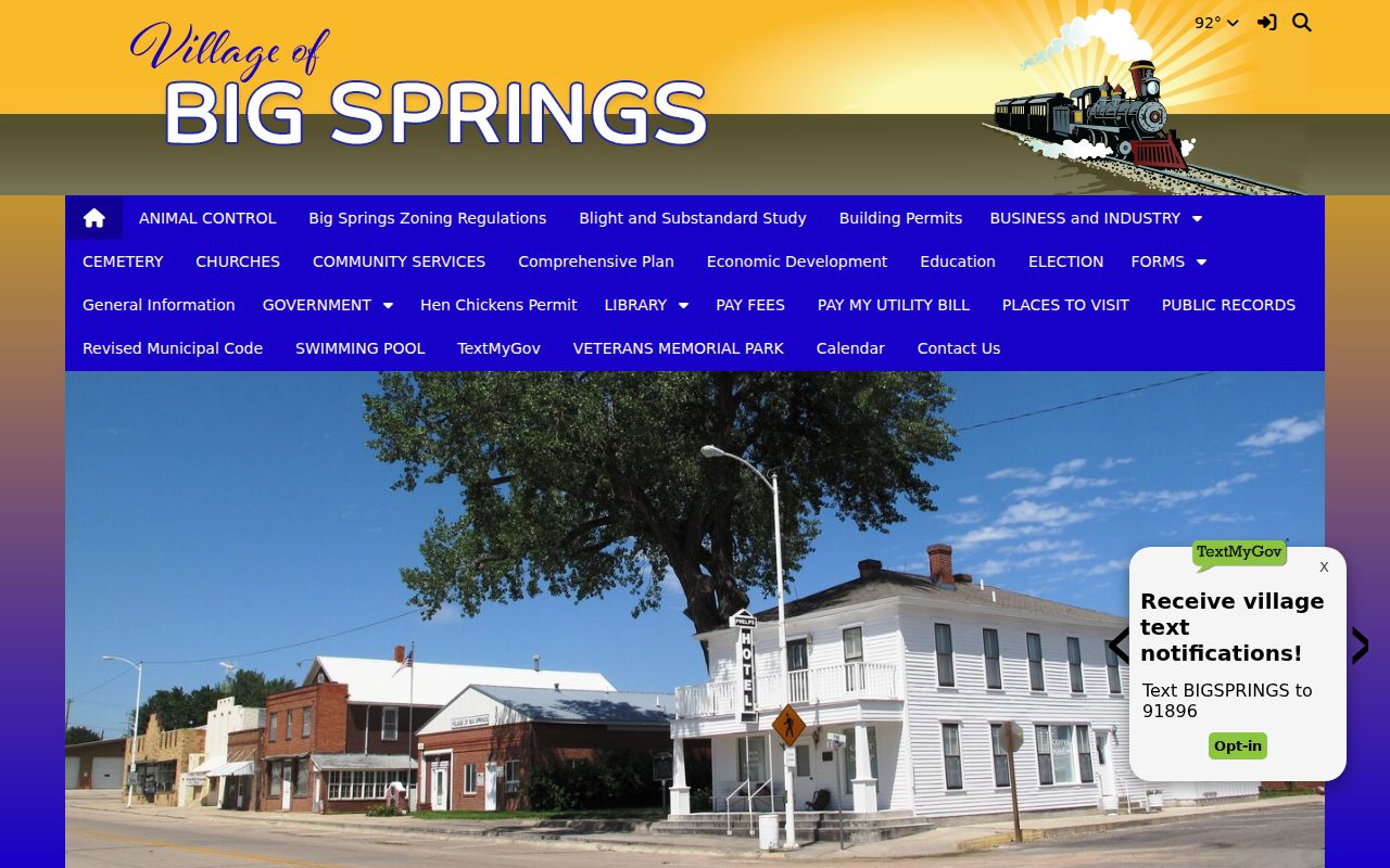 Deuel County Big Springs court records village contact