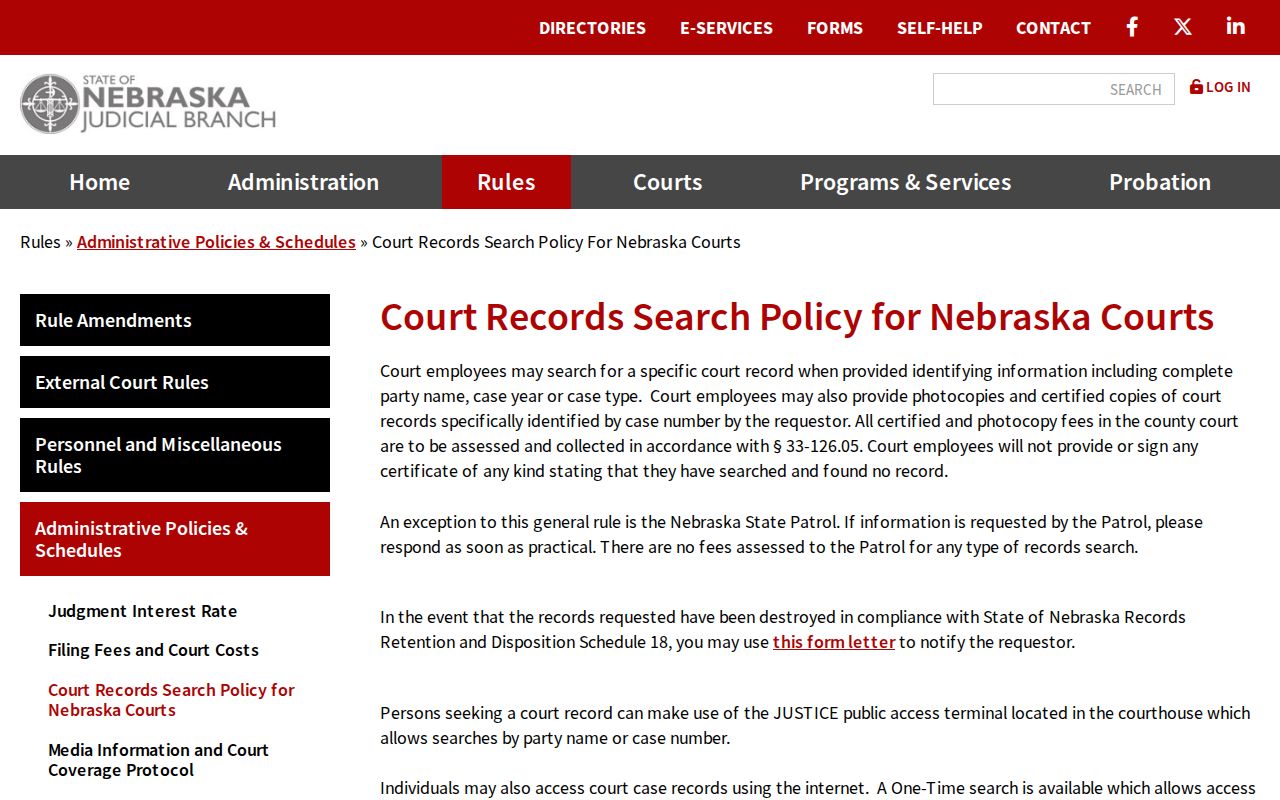 Deuel County court records access policy for public terminal and clerk searches
