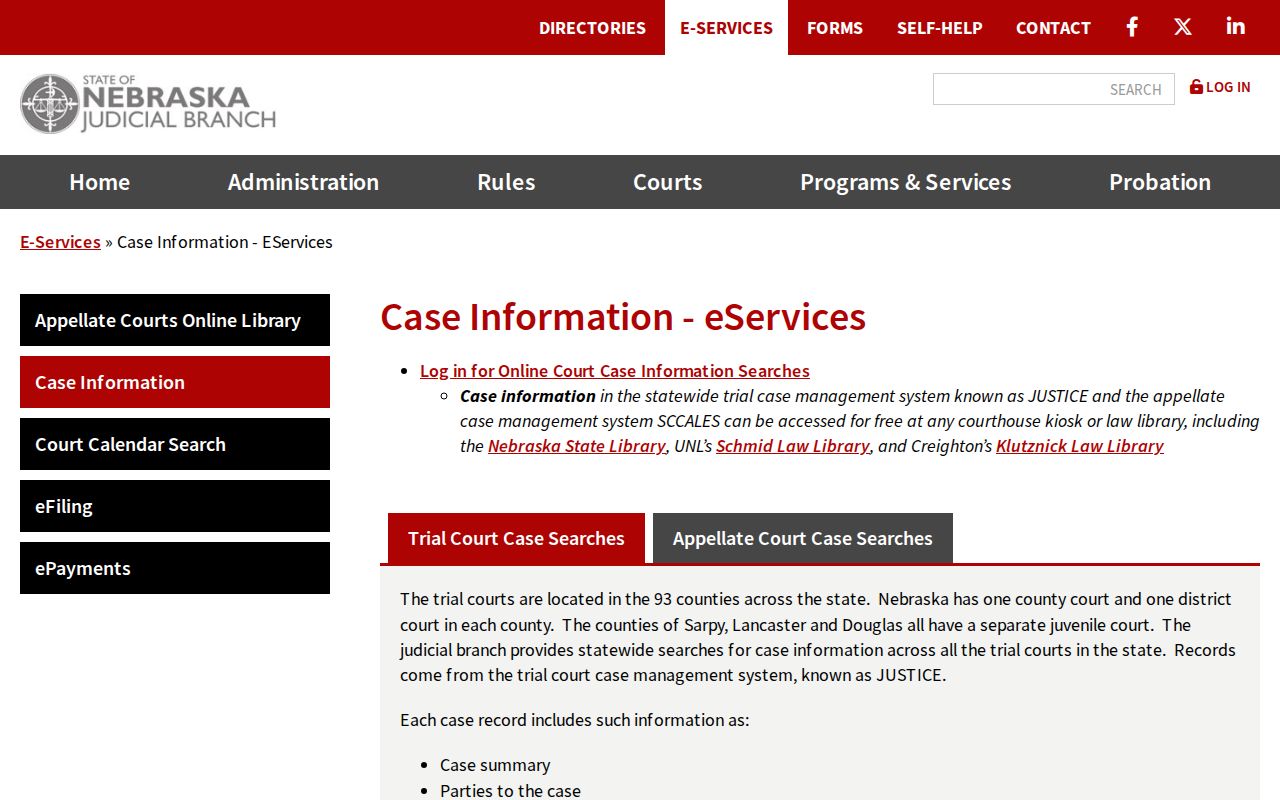 Deuel County court docket JUSTICE case information